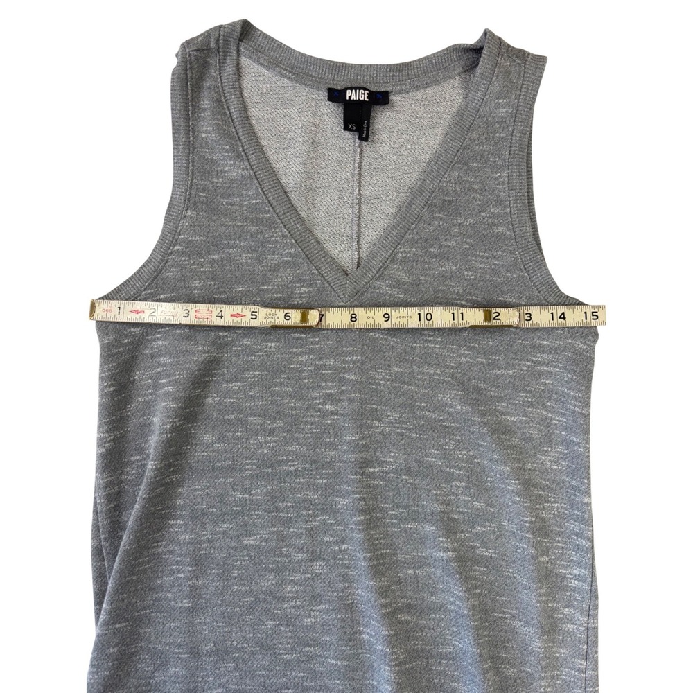 Paige Womens Gray V-Neck Sleeveless Midi Dress Size XS - Picture 5 of 7